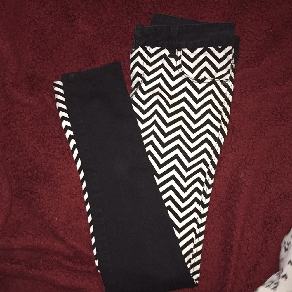 Half and half jeans